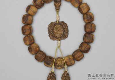 图片[2]-Agarwood bead bracelet with tin container, Qing dynasty (1644-1911)-China Archive